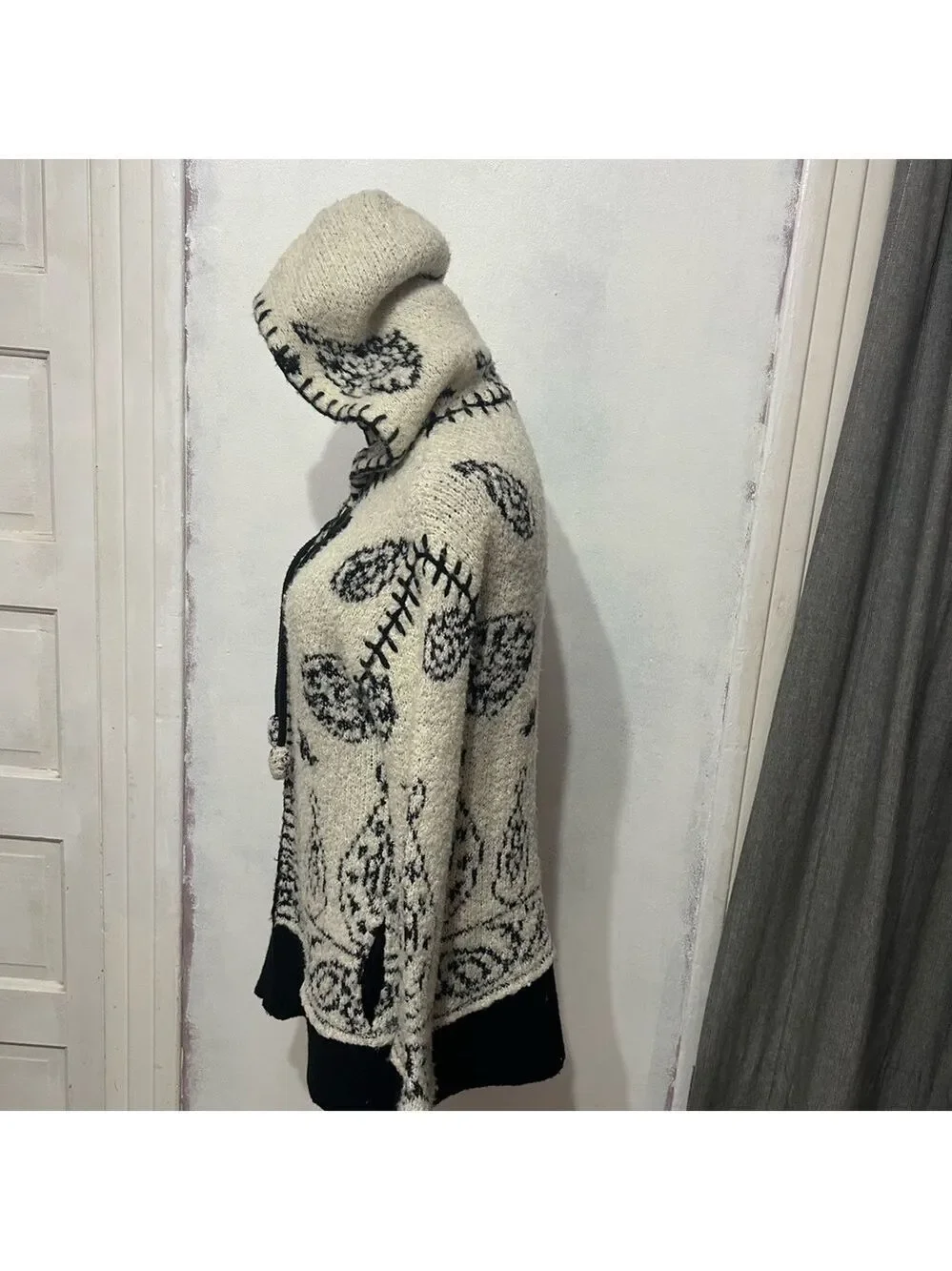 Anthropologie Sleeping on Snow Kajsa Wool Knit Cardigan Fairy Full Zip S